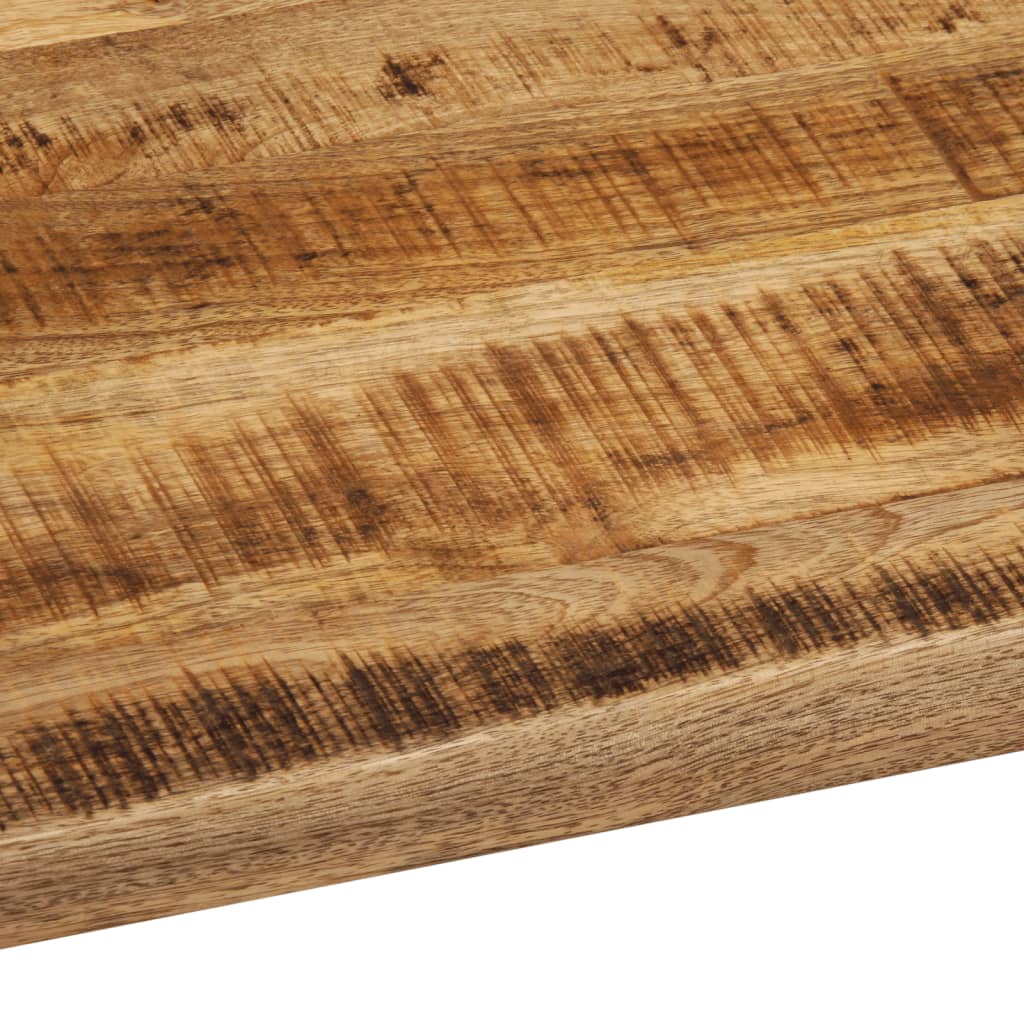 Dessus de table 90x80x2,5 cm bord vif bois massif manguier brut - XIOS