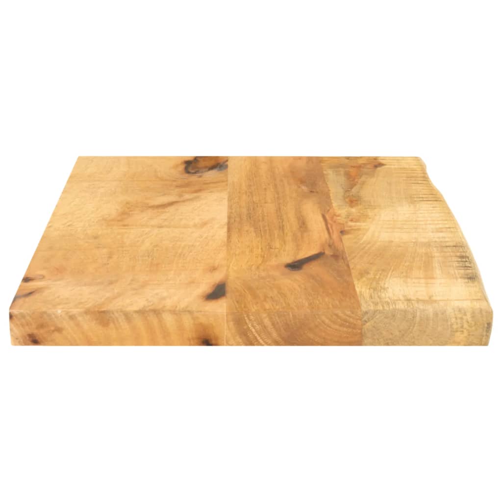 Dessus de table 60x20x3,8 cm bord vif bois massif manguier brut - XIOS