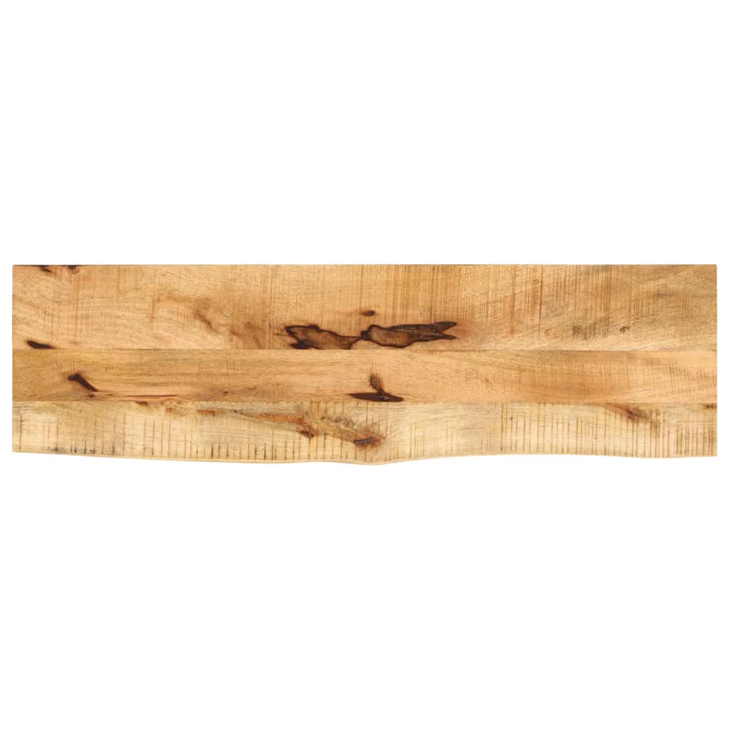 Dessus de table 100x20x3,8cm bord vif bois massif manguier brut - XIOS