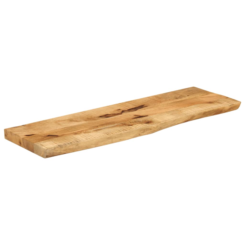 Dessus de table 100x20x3,8cm bord vif bois massif manguier brut - XIOS