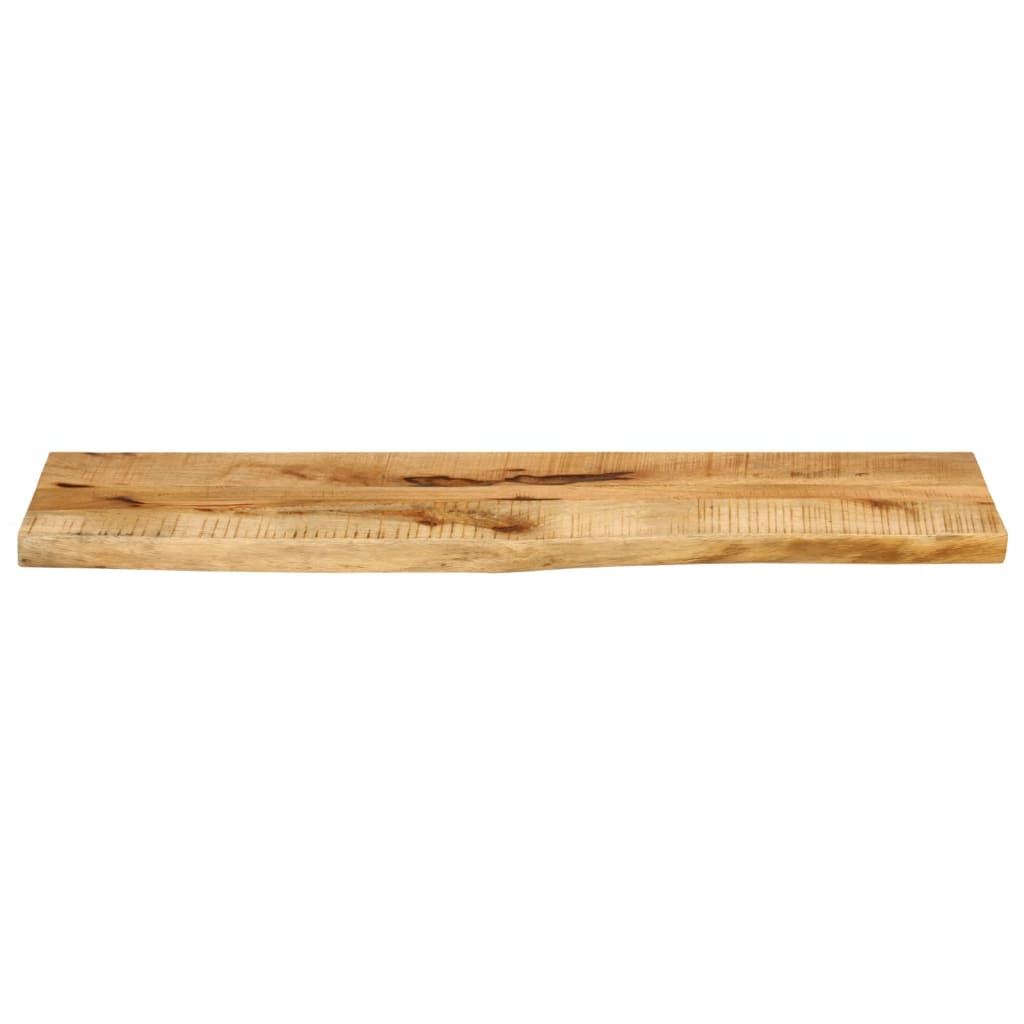 Dessus de table 100x20x3,8cm bord vif bois massif manguier brut - XIOS