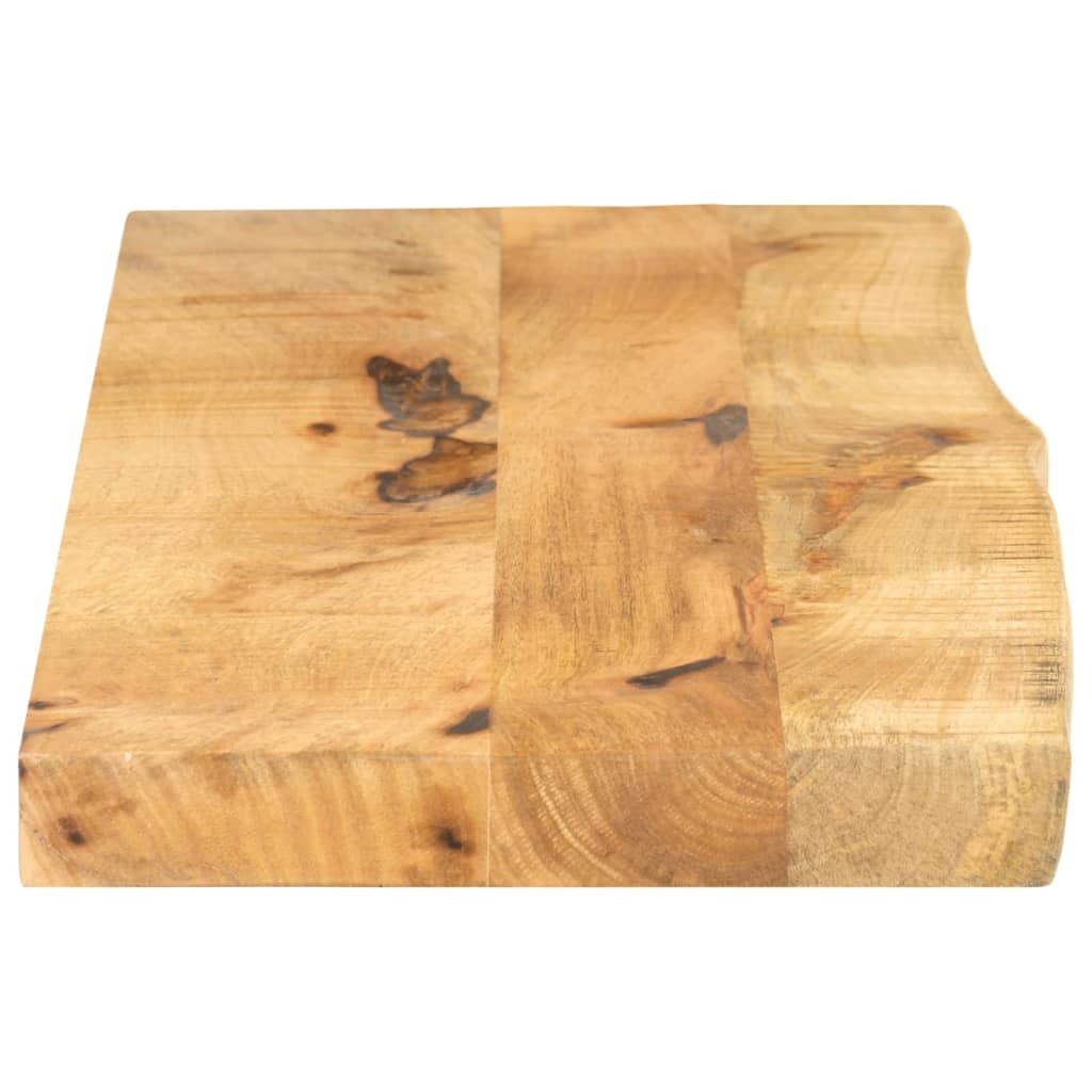 Dessus de table 100x20x3,8cm bord vif bois massif manguier brut - XIOS