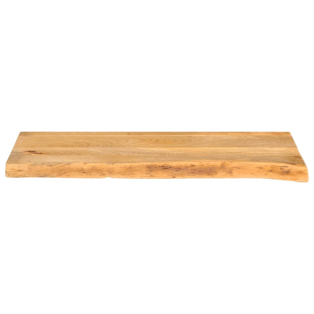 Dessus de table à bord vivant 90x20x2,5 cm bois massif manguier - XIOS