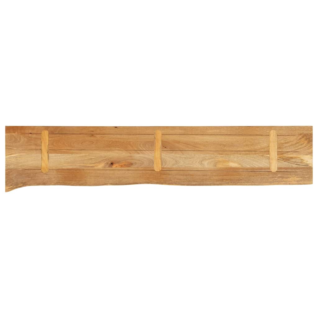 Dessus de table à bord vivant 180x20x2,5cm bois massif manguier - XIOS