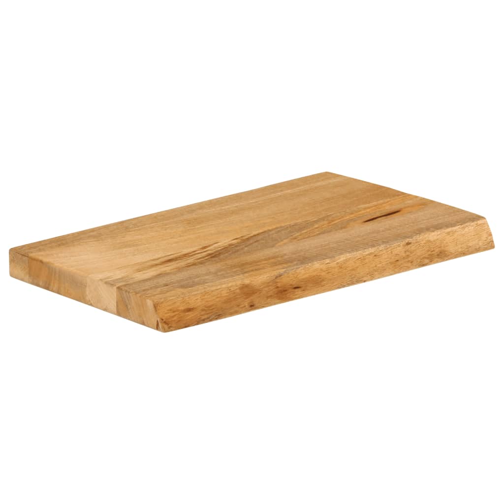 Dessus de table à bord vivant 40x30x2,5 cm bois massif manguier - XIOS
