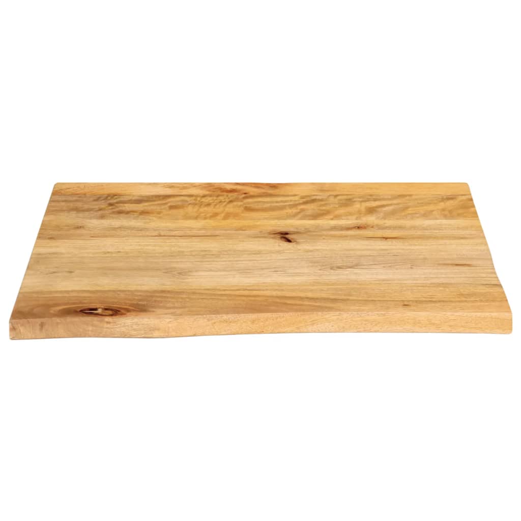 Dessus de table à bord vivant 40x40x2,5 cm bois massif manguier - XIOS