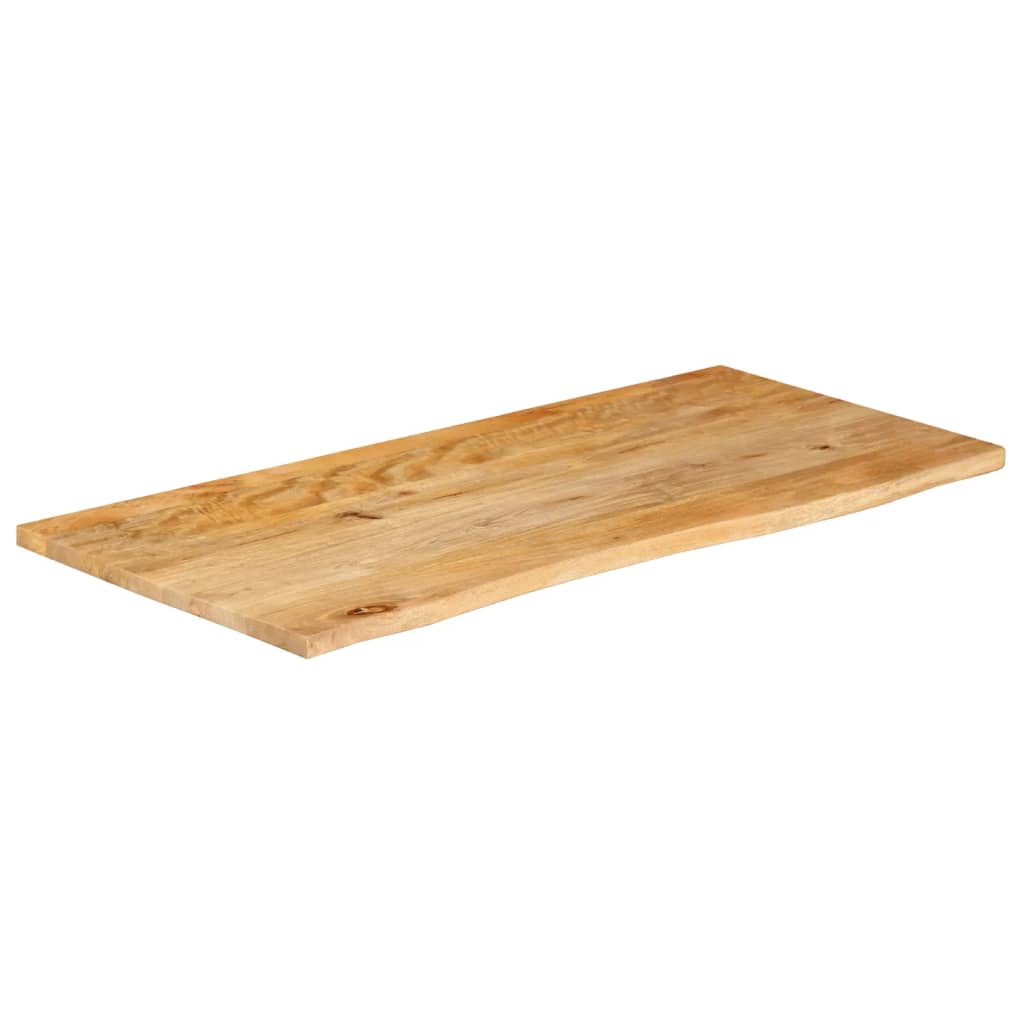 Dessus de table à bord vivant 110x60x2,5cm bois massif manguier - XIOS