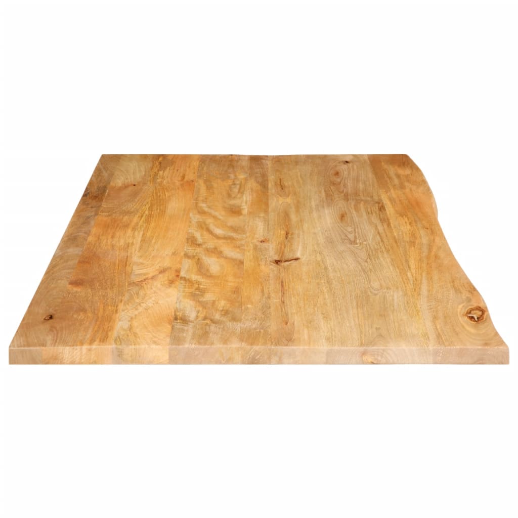 Dessus de table à bord vivant 110x60x2,5cm bois massif manguier - XIOS