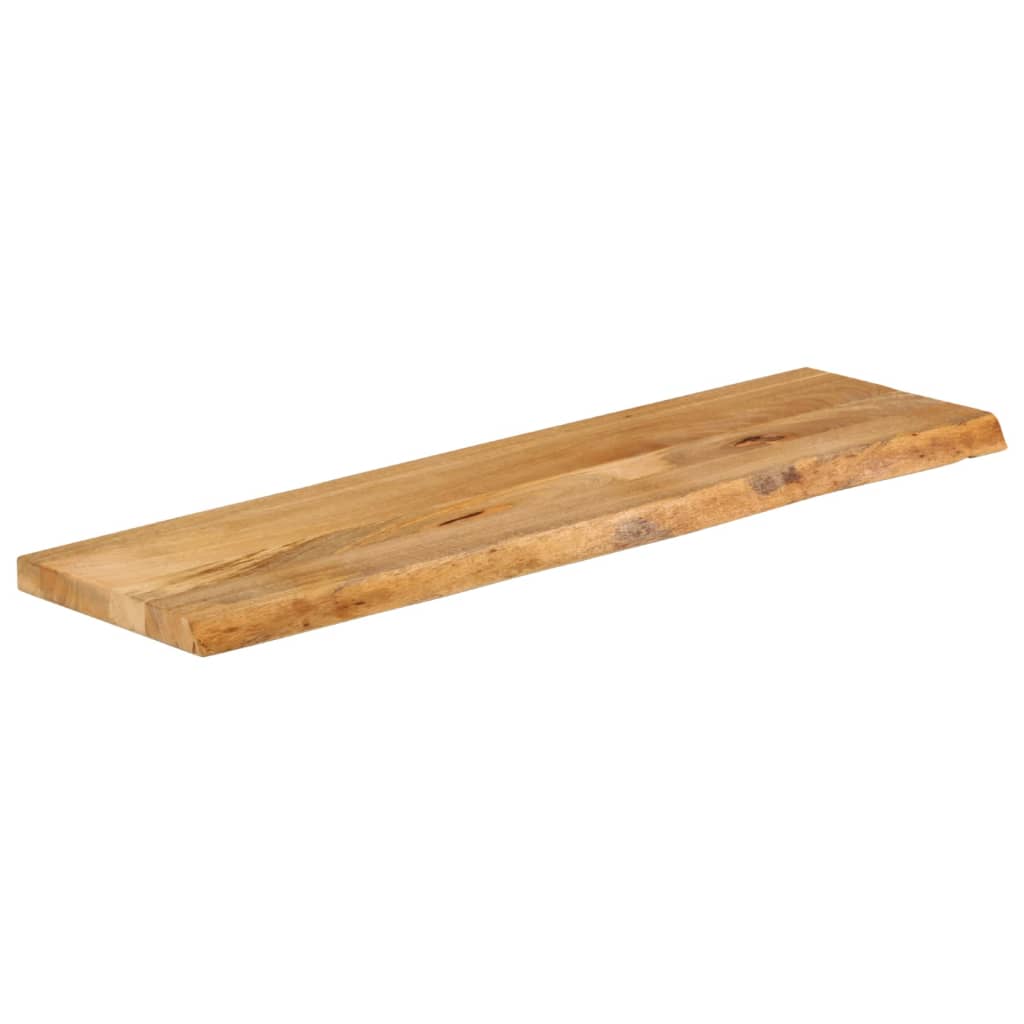 Dessus de table à bord vivant 120x20x3,8cm bois massif manguier - XIOS