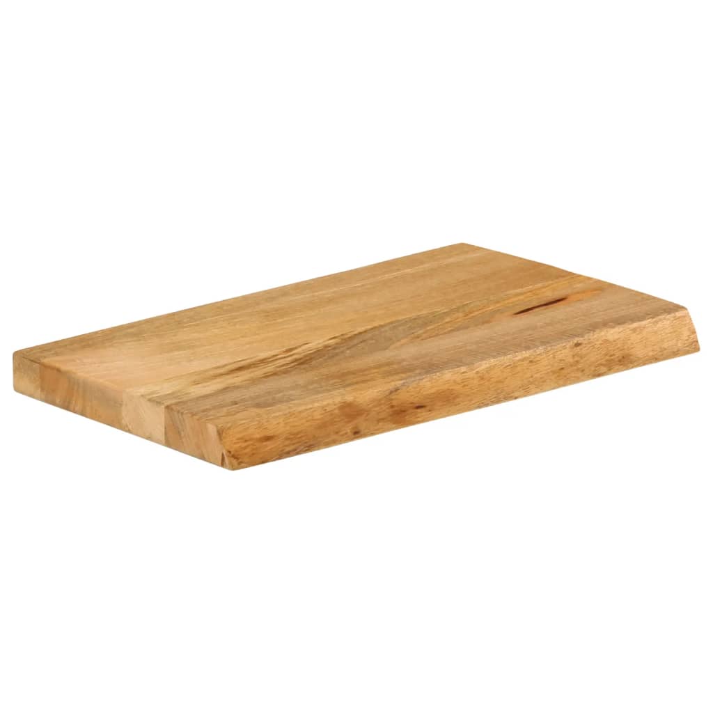 Dessus de table à bord vivant 60x30x3,8 cm bois massif manguier - XIOS