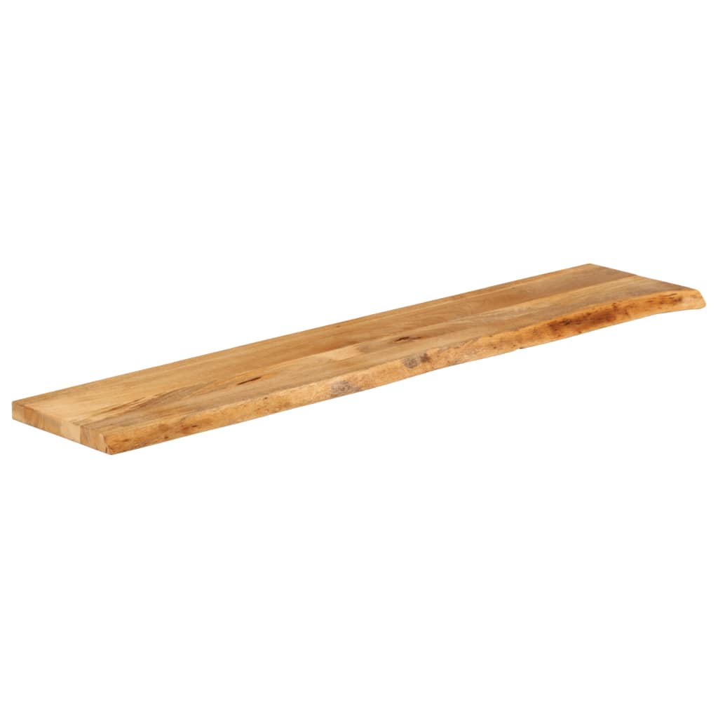 Dessus de table à bord vivant 140x30x3,8cm bois massif manguier - XIOS