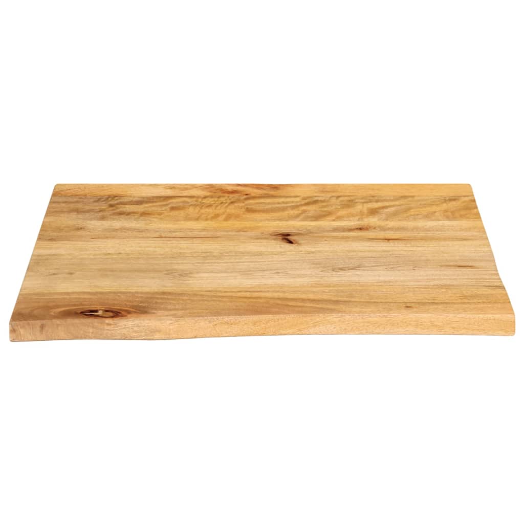 Dessus de table à bord vivant 60x60x3,8 cm bois massif manguier - XIOS