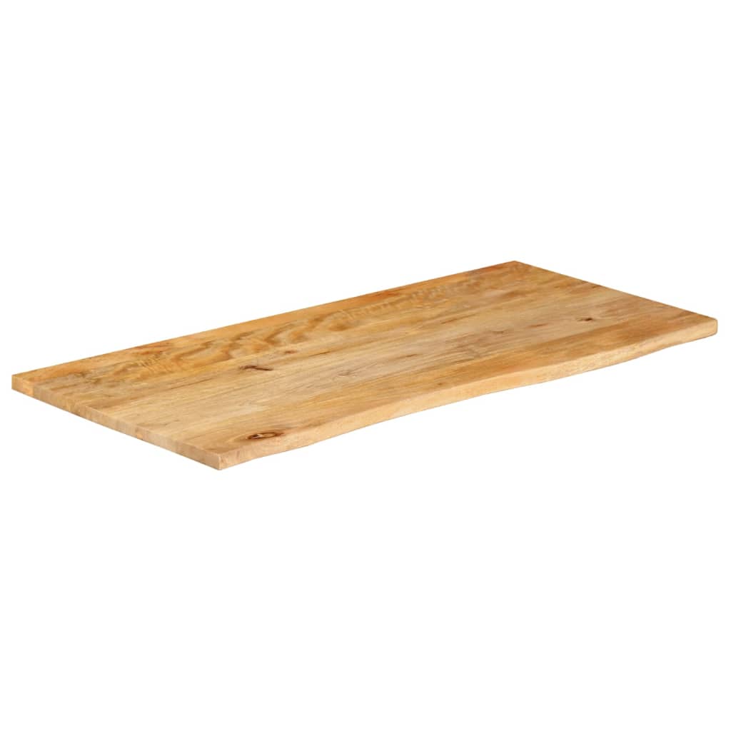 Dessus de table à bord vivant 100x60x3,8cm bois massif manguier - XIOS