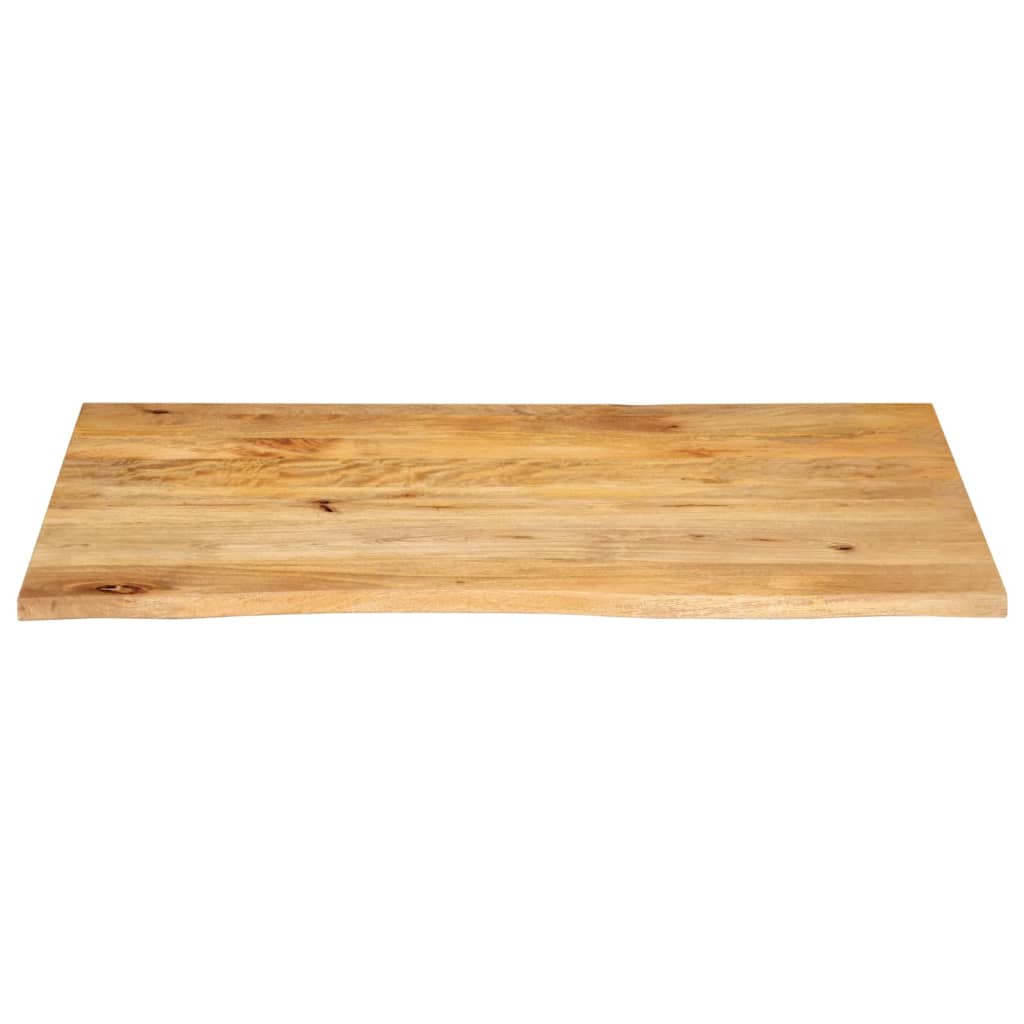 Dessus de table à bord vivant 120x60x3,8cm bois massif manguier - XIOS