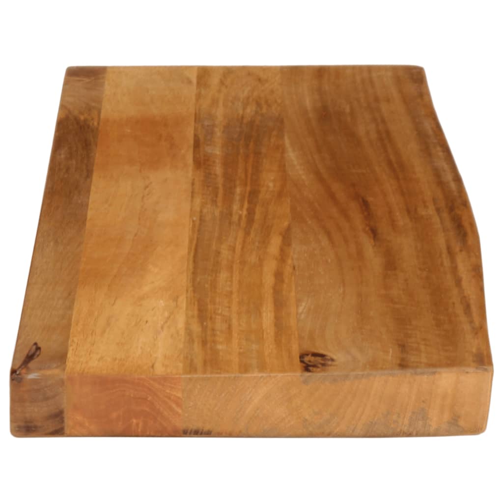 Dessus de table à bord vivant 80x40x2,5 cm bois massif manguier - XIOS