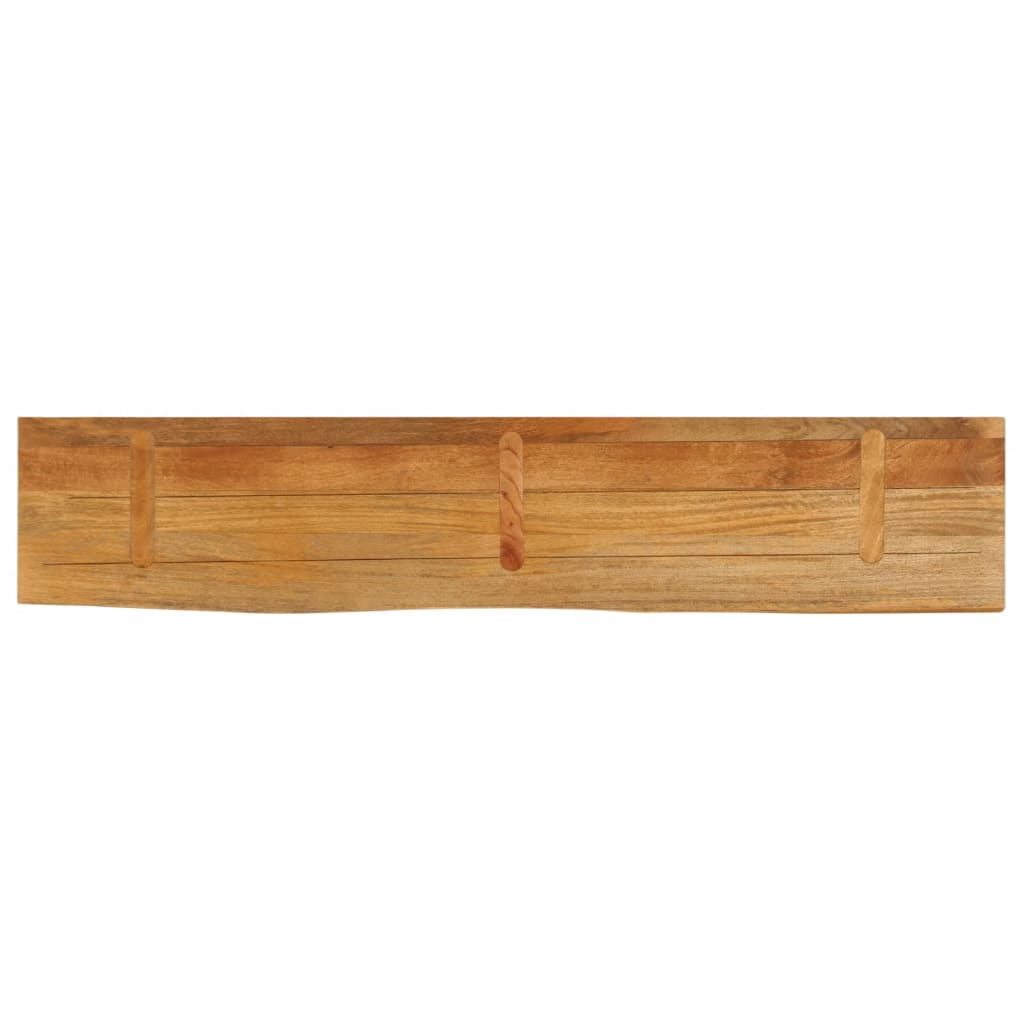 Dessus de table à bord vivant 180x40x2,5cm bois massif manguier - XIOS