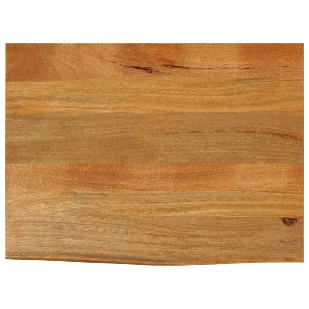 Dessus de table à bord vivant 70x60x2,5 cm bois massif manguier - XIOS