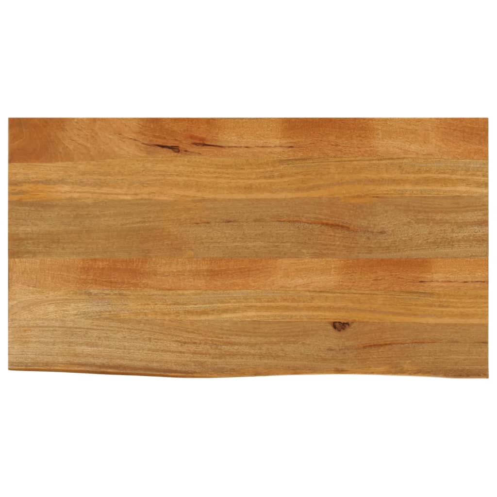 Dessus de table à bord vivant 110x60x2,5cm bois massif manguier - XIOS