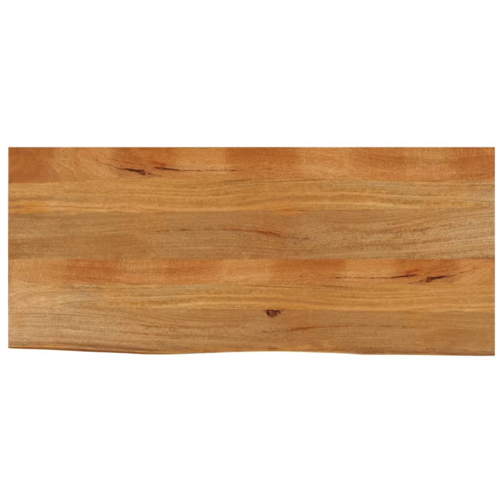 Dessus de table à bord vivant 140x60x2,5cm bois massif manguier - XIOS