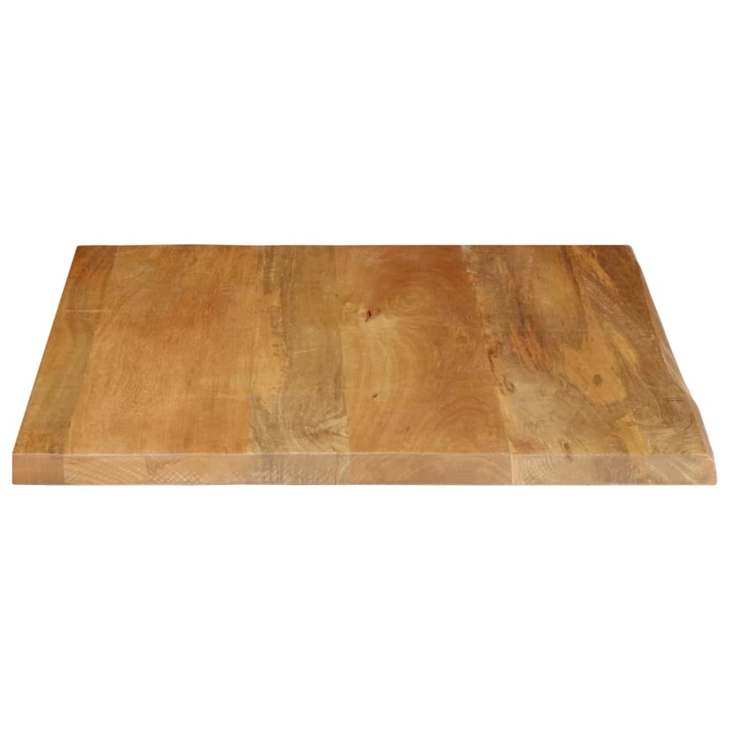 Dessus de table à bord vivant 80x80x2,5 cm bois massif manguier - XIOS