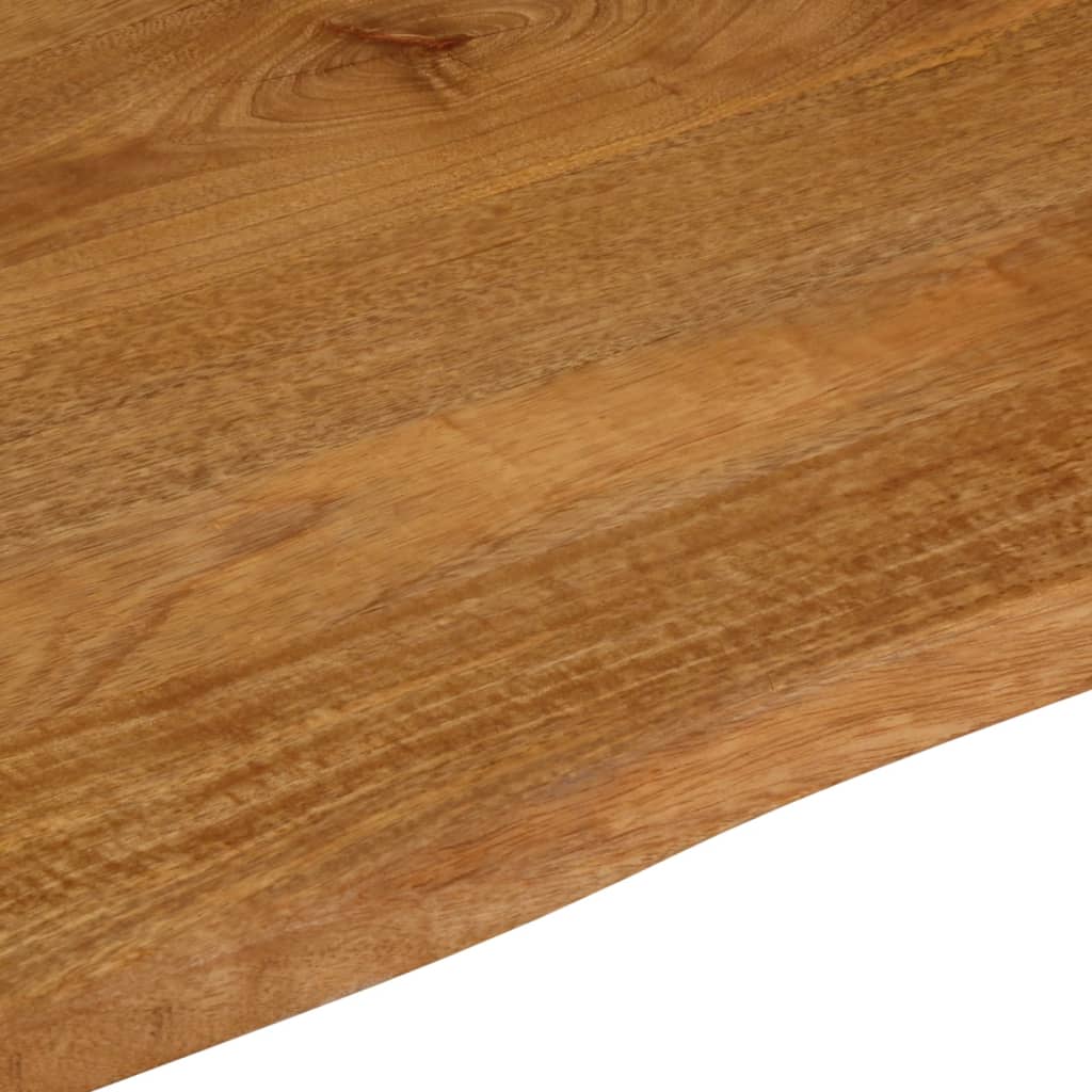 Dessus de table à bord vivant 110x80x2,5cm bois massif manguier - XIOS