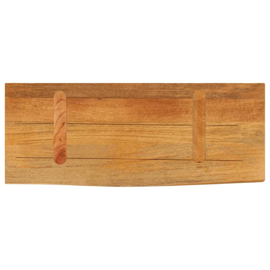 Dessus de table à bord vivant 80x20x3,8 cm bois massif manguier - XIOS