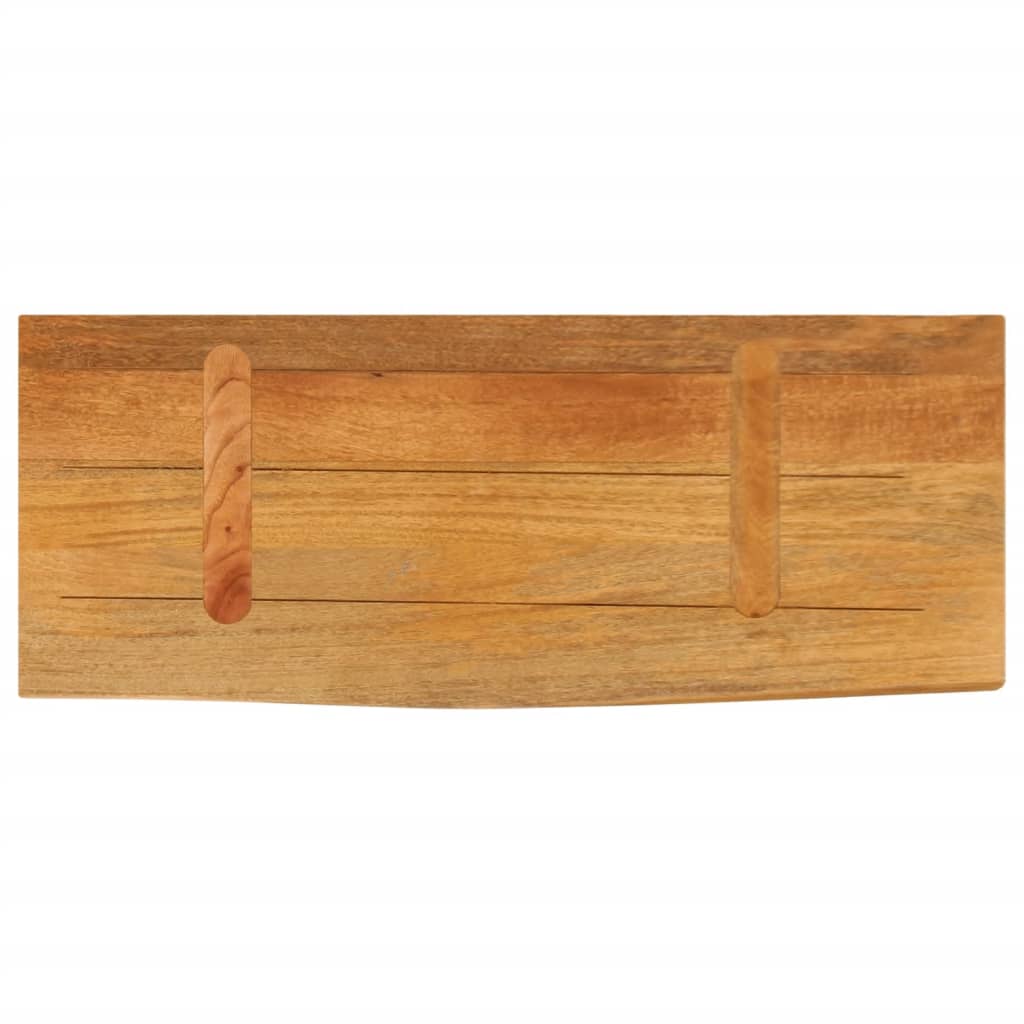 Dessus de table à bord vivant 80x30x3,8 cm bois massif manguier - XIOS