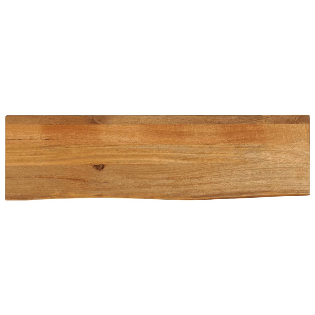 Dessus de table à bord vivant 110x30x3,8cm bois massif manguier - XIOS