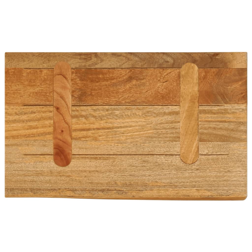 Dessus de table à bord vivant 50x40x3,8 cm bois massif manguier - XIOS