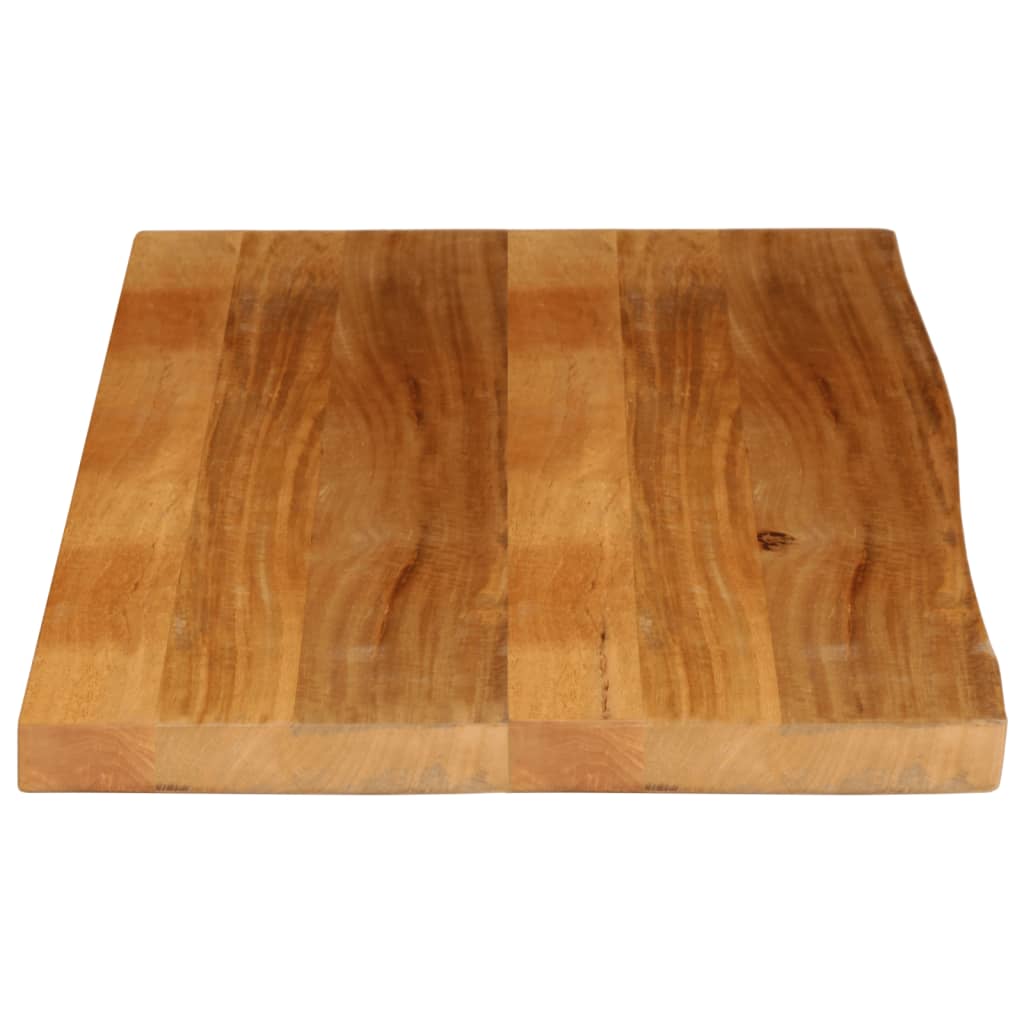 Dessus de table à bord vivant 100x60x3,8cm bois massif manguier - XIOS