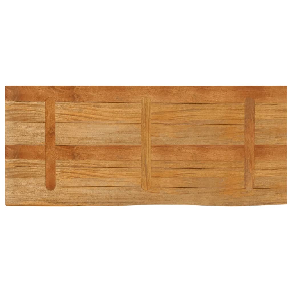 Dessus de table à bord vivant 140x60x3,8cm bois massif manguier - XIOS