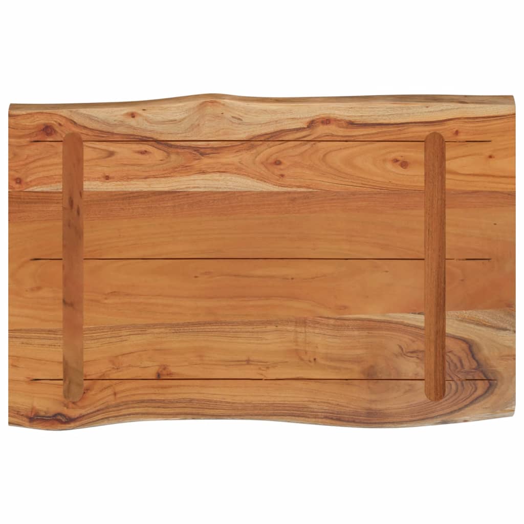 Dessus de table 60x40x2,5 cm rectangulaire bois massif d'acacia - XIOS