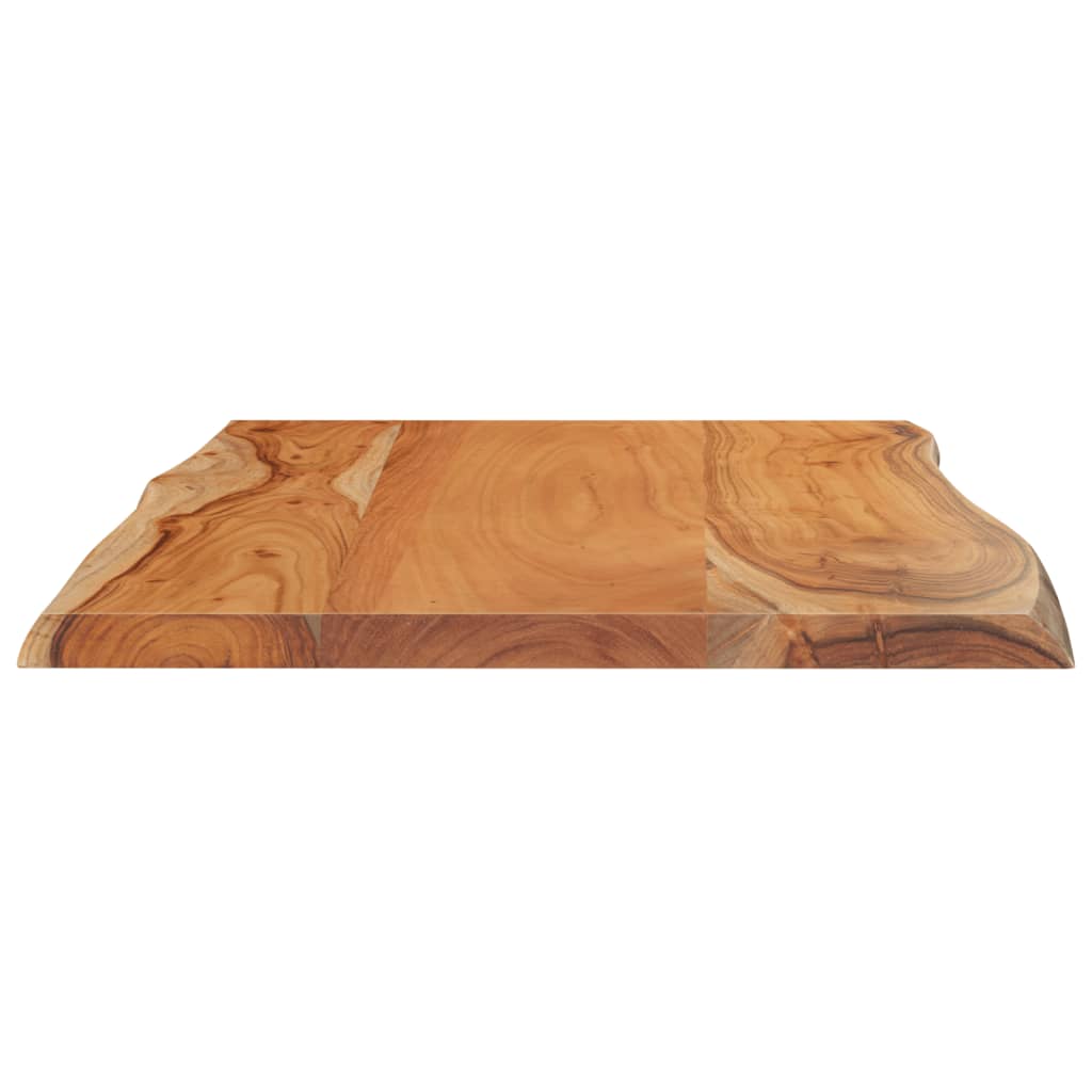 Dessus de table 60x40x2,5 cm rectangulaire bois massif d'acacia - XIOS