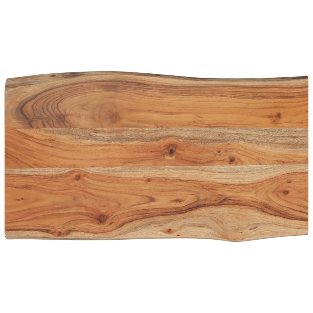 Dessus de table 70x40x2,5 cm rectangulaire bois massif d'acacia - XIOS