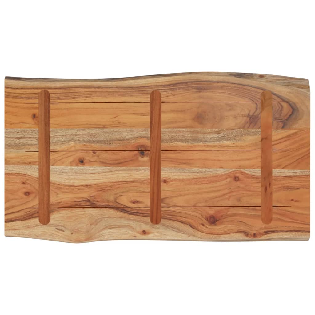 Dessus de table 70x40x2,5 cm rectangulaire bois massif d'acacia - XIOS