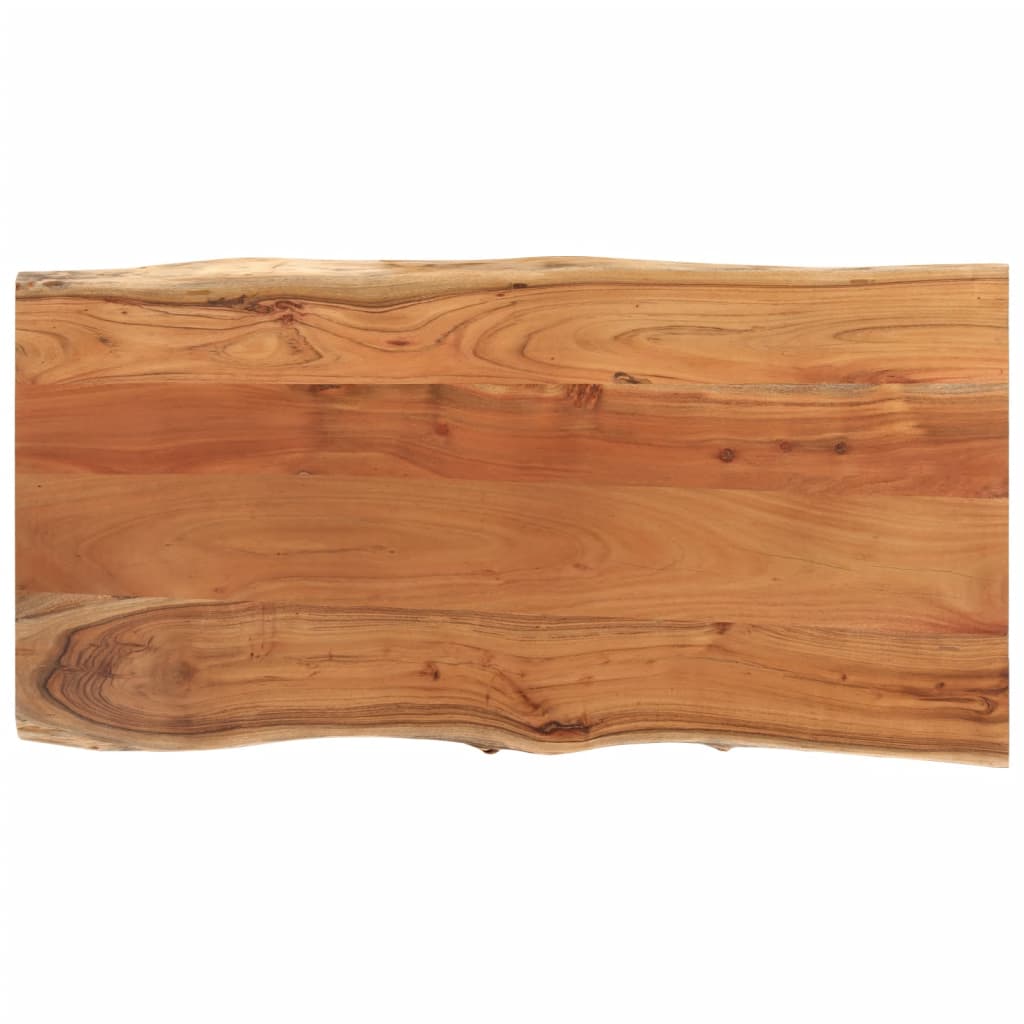 Dessus de table 80x40x2,5 cm rectangulaire bois massif acacia - XIOS