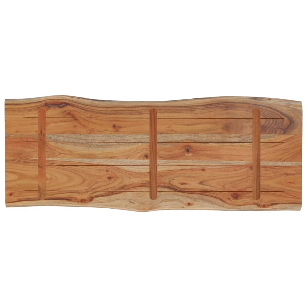 Dessus de table 100x40x2,5 cm rectangulaire bois massif acacia - XIOS