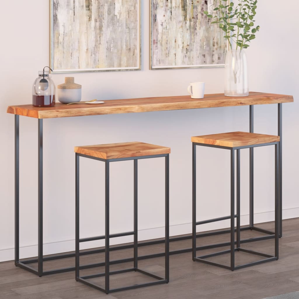 Dessus de table 160x40x2,5 cm rectangulaire bois massif acacia - XIOS