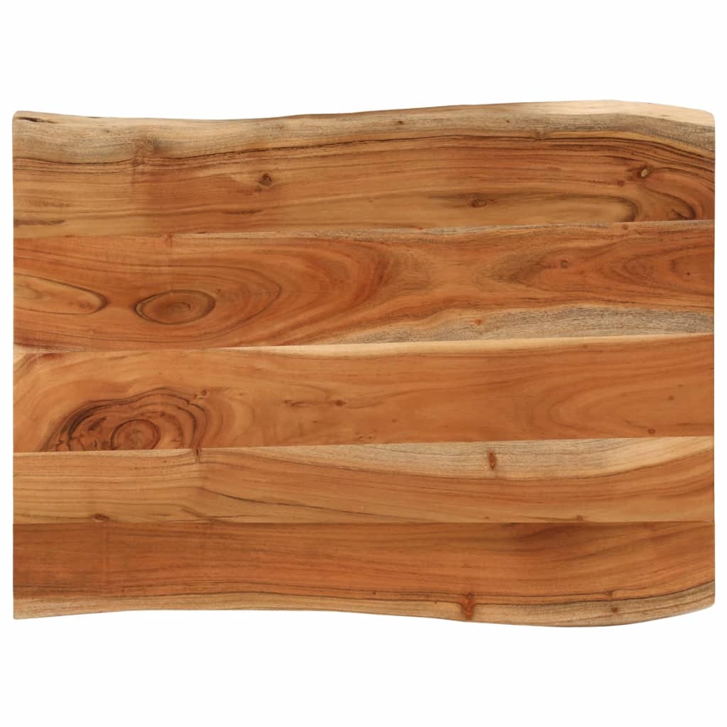 Dessus de table 90x60x2,5 cm rectangulaire bois massif d'acacia - XIOS