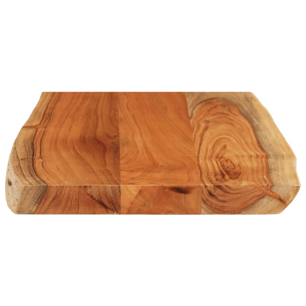 Dessus de table 50x40x3,8 cm rectangulaire bois massif d'acacia - XIOS
