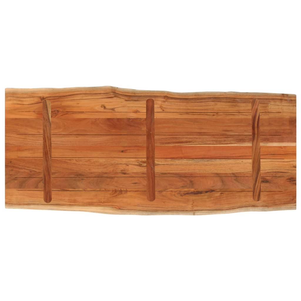 Dessus de table 140x60x3,8cm rectangulaire bois massif d'acacia - XIOS