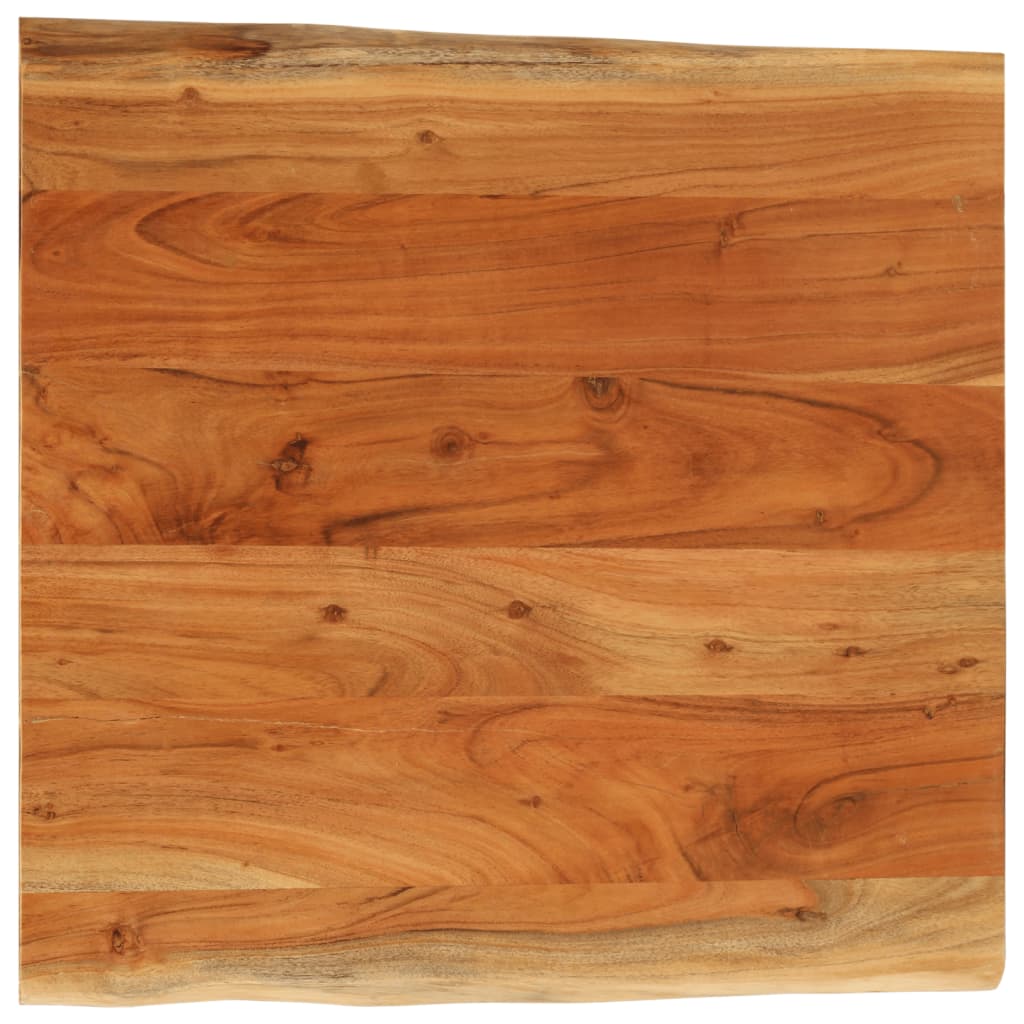 Dessus de table 80x80x3,8 cm carré bois massif d'acacia - XIOS