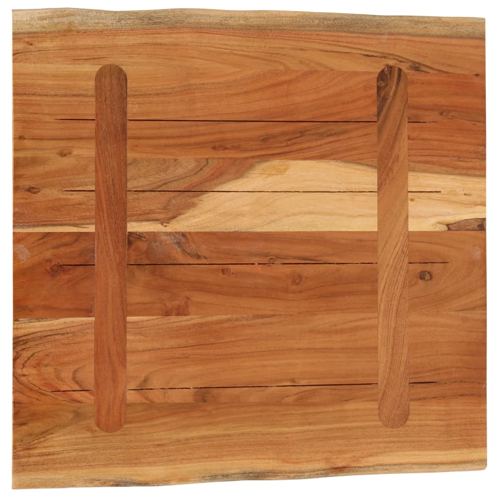 Dessus de table 80x80x3,8 cm carré bois massif d'acacia - XIOS