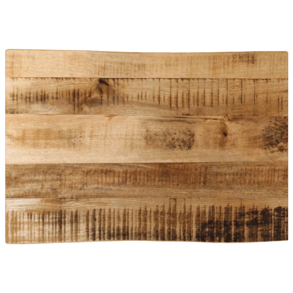 Dessus de table bord vivant 70x40x2,5 cm bois de manguier brut - XIOS