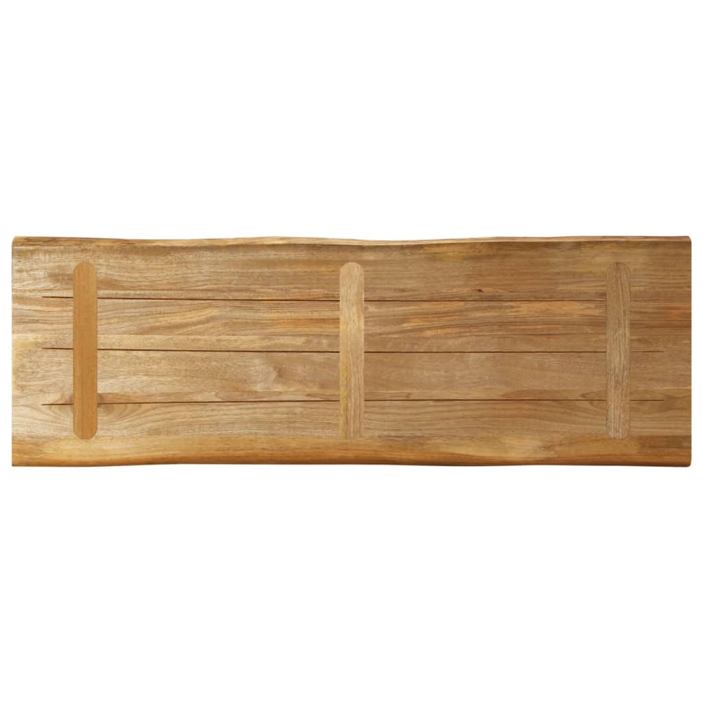 Dessus de table bord vivant 110x40x2,5 cm bois de manguier brut - XIOS