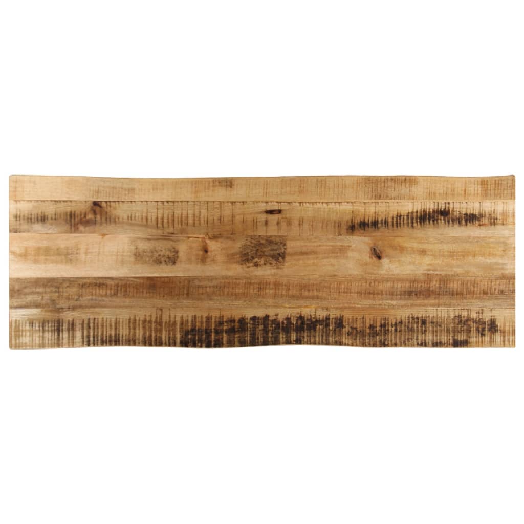 Dessus de table bord vivant 120x40x2,5 cm bois de manguier brut - XIOS