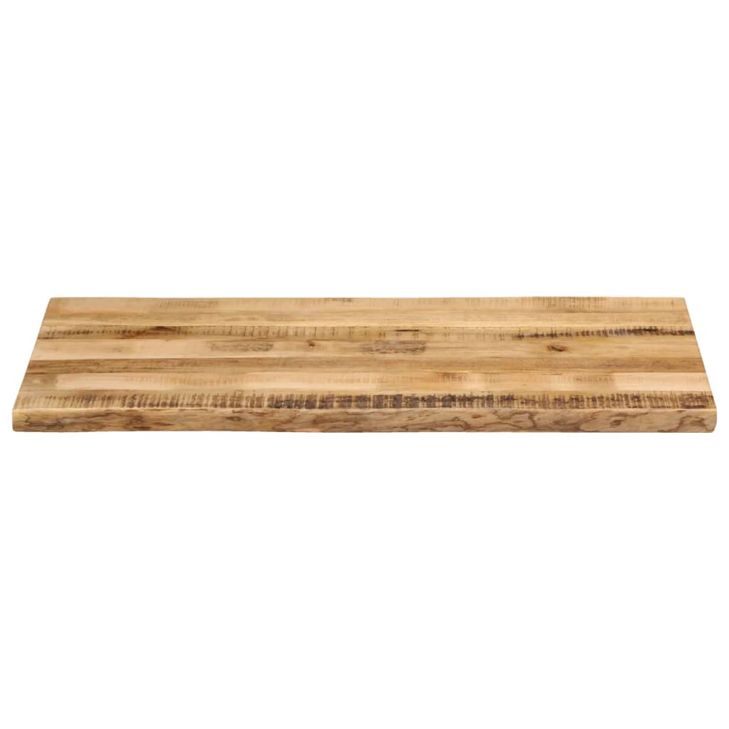 Dessus de table bord vivant 120x60x2,5 cm bois de manguier brut - XIOS
