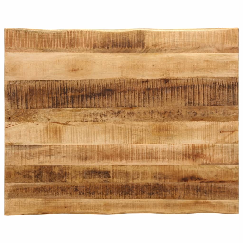 Dessus de table bord vivant 110x80x2,5 cm bois de manguier brut - XIOS