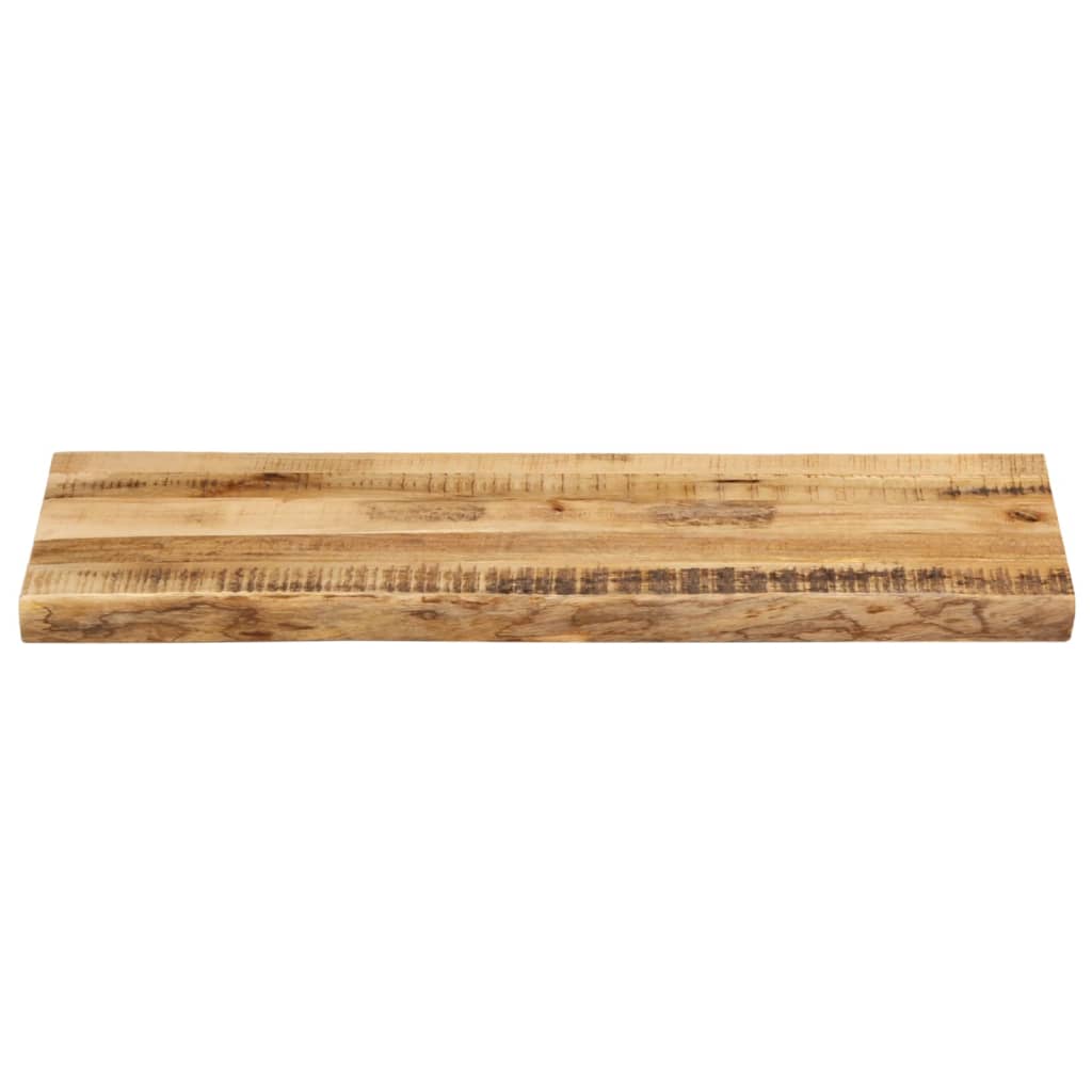 Dessus de table bord vivant 90x40x3,8 cm bois de manguier brut - XIOS