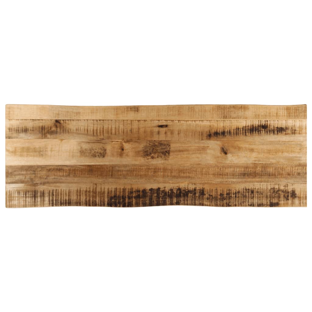 Dessus de table bord vivant 120x40x3,8 cm bois de manguier brut - XIOS